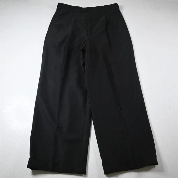 EJ Samuel 42L 32x30 Black 3 Piece Vest Mens Jacket Pants Suit